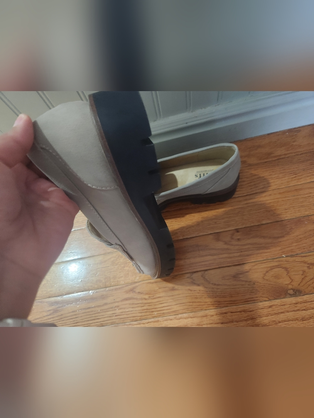 White Mountain Light Gray Loafers - Picture 7 of 9